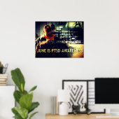 PTSD-bewustzijnsposter Poster (Thuiskantoor)