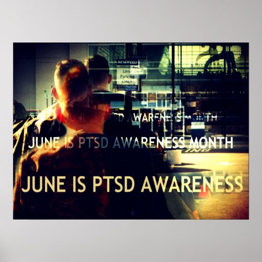 PTSD-bewustzijnsposter Poster (Voorkant)