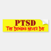PTSD BUMPERSTICKER (Voorkant)