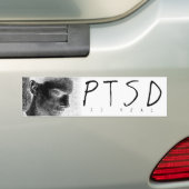 PTSD-Bumpersticker Bumpersticker (Op auto)