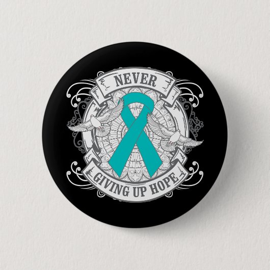PTSD geeft nooit hoop op Ronde Button 5,7 Cm (Voorkant)