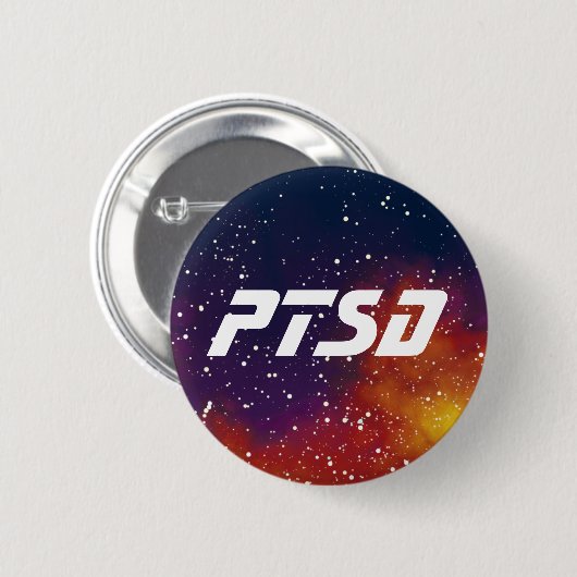 PTSD  melkwegidentiteit Ronde Button 5,7 Cm (Voorkant /achterkant)