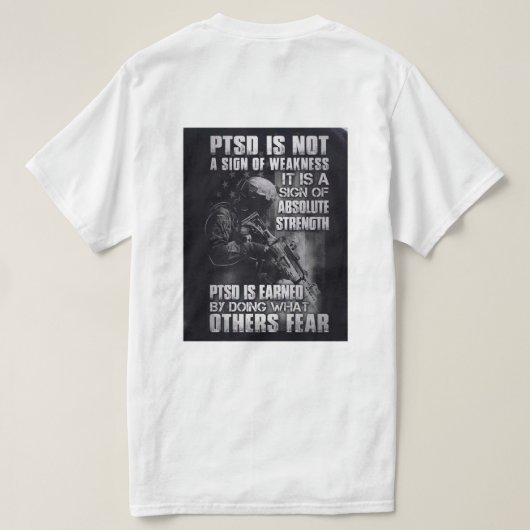 PTSD T-SHIRT (Design achterkant)