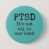 PTSD-toets Ronde Button 7,6 Cm (Voorkant)