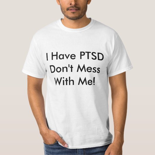 PTSD-waarschuwing T-shirt (Voorkant)