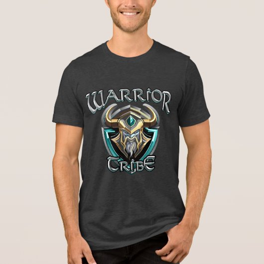 PTSD Warrior Tribe Tri-Blend Shirt (Voorkant)
