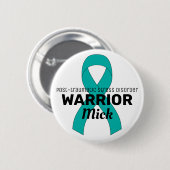 PTSD Warrior White Button (Voorkant /achterkant)