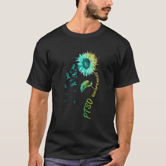 PTSS bewustzijn zonnebloem T-shirt (Voorkant)