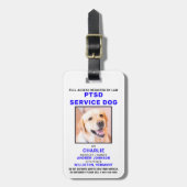 PTSS-hulphond-foto-ID-badge Bagagelabel (Voorkant verticaal)