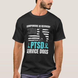 PTSS Service Hond Amerikaanse vlag PTSS US Veteran T-shirt