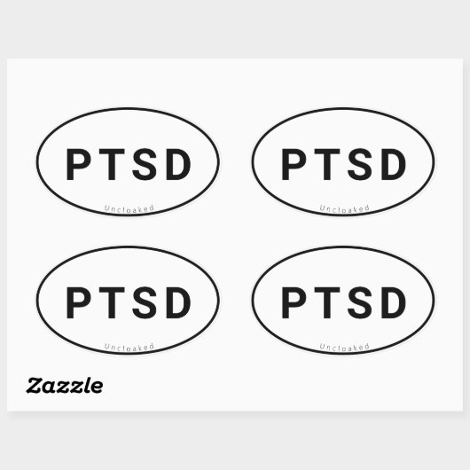 PTSS Sticker ovaal (Vel)