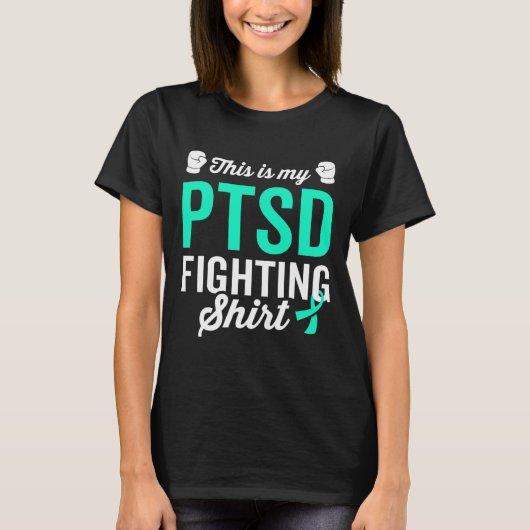 PTSS Stress Warrior Survivor Awareness Get Well Re T-shirt (Voorkant)