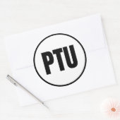 PTU - Sticker rond Platine classique (Enveloppe)