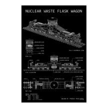 PTW Kern Afval Flask Wagon "Blauwdruk"