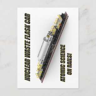 PTW Moderne Oost-Europese nucleaire flask wagon an Briefkaart