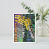 PTW Train Atomique sur Pont Carte Postale (Debout devant)