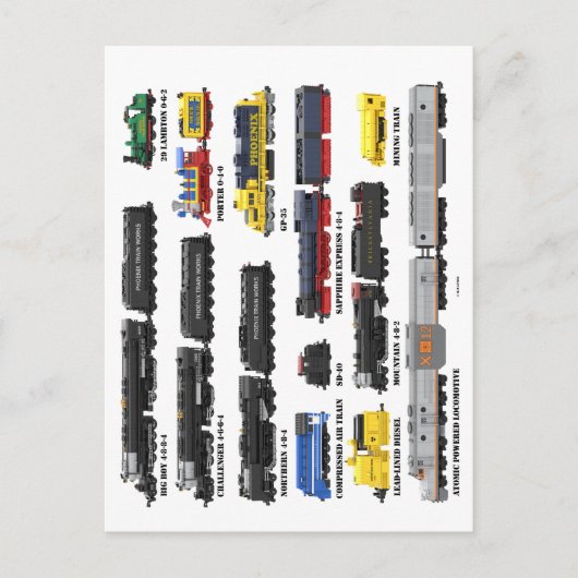 PTW Trein Collectie Ansichtkaart Briefkaart (Voorkant)