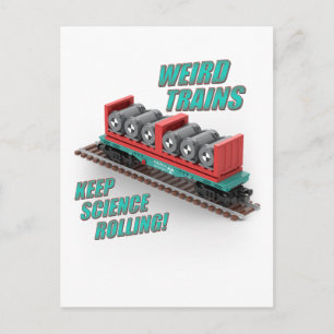 PTW Uranium Oxide Treinwagen Ansichtkaart Briefkaart