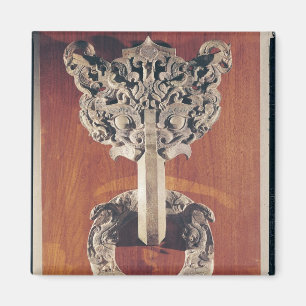 P'u shou' deur klopt met een tatoeageontwerp magneet