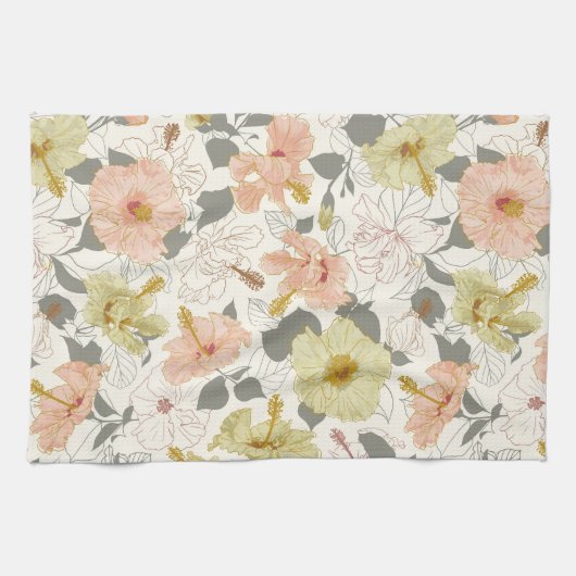 Pua Hibiscus, Māla Lani Theedoek (Horizontaal)