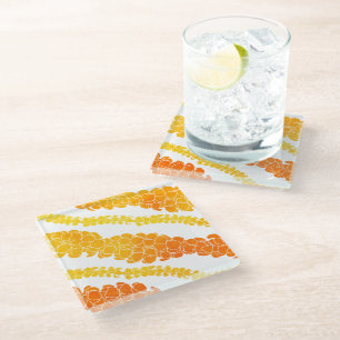 Puakenikeni Hawaiian Print Glazen Onderzetter