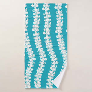 Puakenikeni sur Turquoise Serviette de bain Tropic