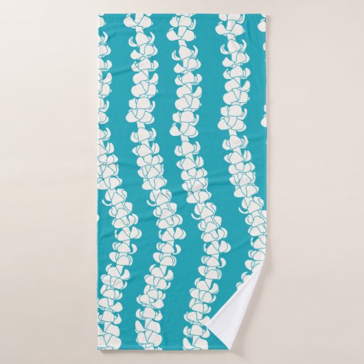 Puakenikeni sur Turquoise Serviette de bain Tropic (Serviette de bain)