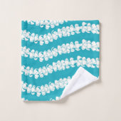 Puakenikeni sur Turquoise Serviette de bain Tropic (Gant de toilette)