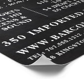  Pub Chalkboard, Pub/Brewery Adverteren Poster (Hoek)