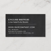 Pub Chalkboard, Pub/Brewery Visitekaartje (Achterkant)