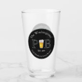 Pub classique moderne verre à bière pinte verre (Dos)