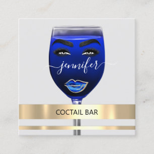 Pub Coctail Wine Bar Drinken Restaurant Gray QRCOD Vierkante Visitekaartje