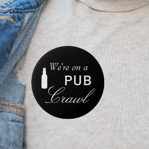 Pub Crawl Bierdag Drink Ronde Button 7,6 Cm