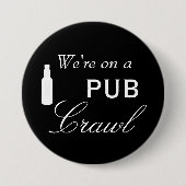 Pub Crawl Bierdag Drink Ronde Button 7,6 Cm (Voorkant)