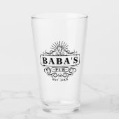 Pub de Baba sur mesure Année de création de verre (Devant)