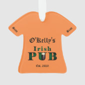 Pub d'ornement de Noël irlandais (dos)