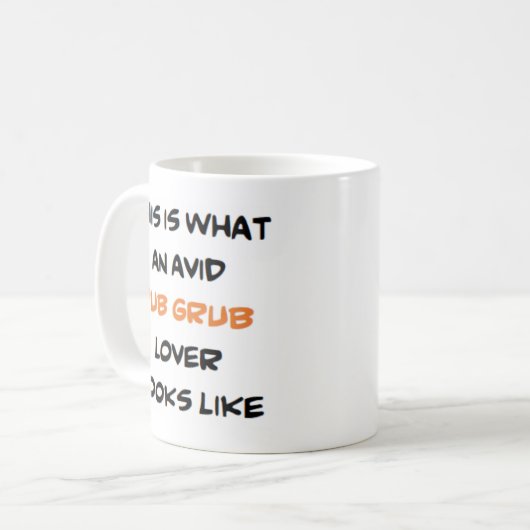 pub grub - minnaar , avid - mok koffie (Voorkant links)