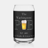 Pub Moderne Classique Verre À Boire (Recto)