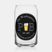 Pub Moderne Classique Verre À Boire (Verso)