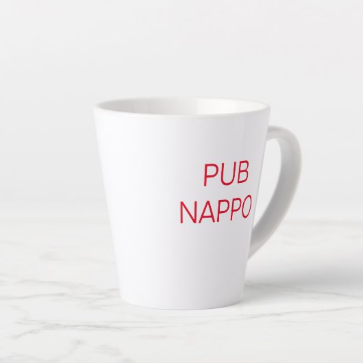 Pub Nappo cup mijn zomerauto Latte Mok (Rechterhoek)
