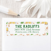 Pub Pattern-adreslabel Etiket (Insitu)