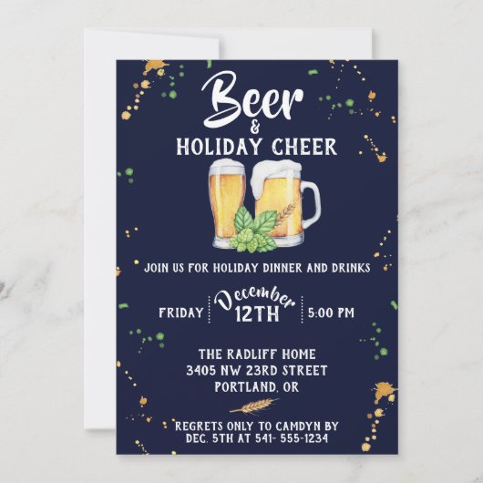 Pub Style Fête Invitation (Devant)