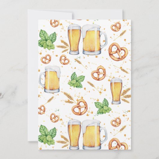 Pub Style Fête Invitation (Dos)