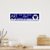 Public Art Chicago Exhibit -  WPA-Poster Poster (Keuken)