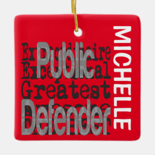 Public Defender Extraordinaire CUSTOM Keramisch Ornament
