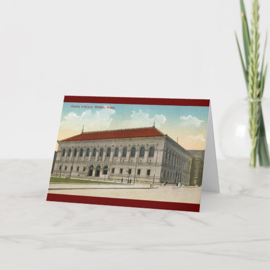 Public Library, Boston 1911 Kaart (Voorkant)