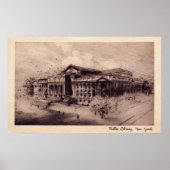 Public Library, New York City Poster (Voorkant)