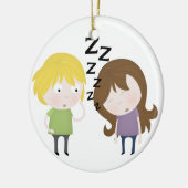 Public Narcolepsy Keramisch Ornament (Links)