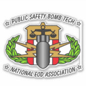 PUBLIC SAFETY BOMB TECH STICKER (Devant)