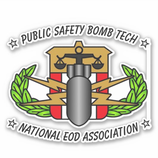 PUBLIC SAFETY BOMB TECH STICKER (Devant)